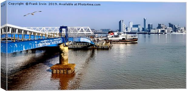 MV Snowdrop leaving Seacombe Ferry Canvas Print by Frank Irwin
