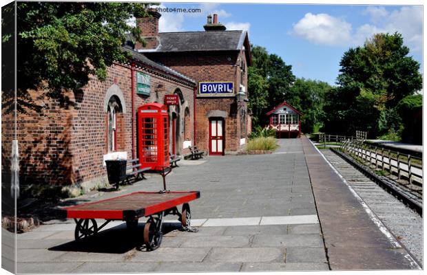 Hadlow Road Station, Wirral,  (Preserved) Canvas Print by Frank Irwin