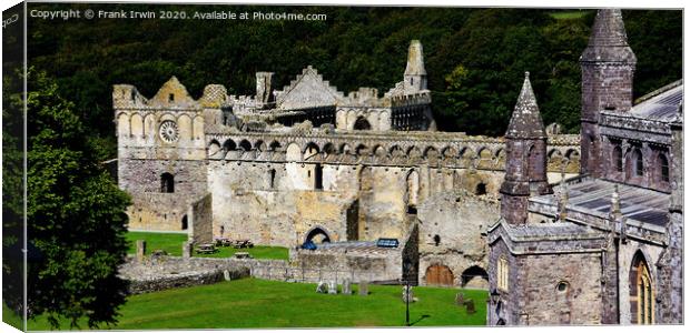 Bishops' of St Davids principal palace Canvas Print by Frank Irwin