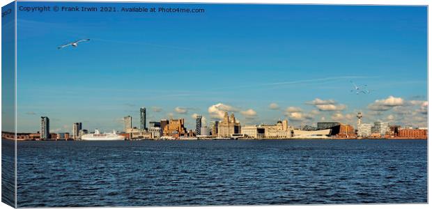 MV Astor berthed at Liverpool's Cruise Terminal Canvas Print by Frank Irwin