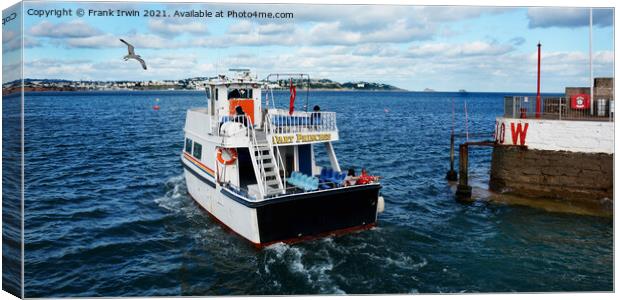 The Dart Princess leaves the port of Paignton Canvas Print by Frank Irwin