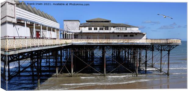 Colwyn Bay delapidated Pier  Canvas Print by Frank Irwin