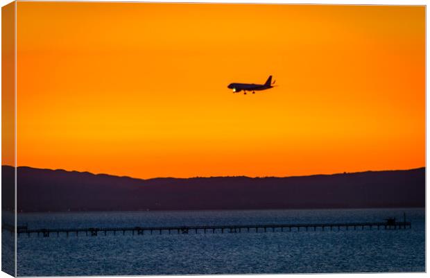 Boeing on Approach Canvas Print by Gareth Burge Photography