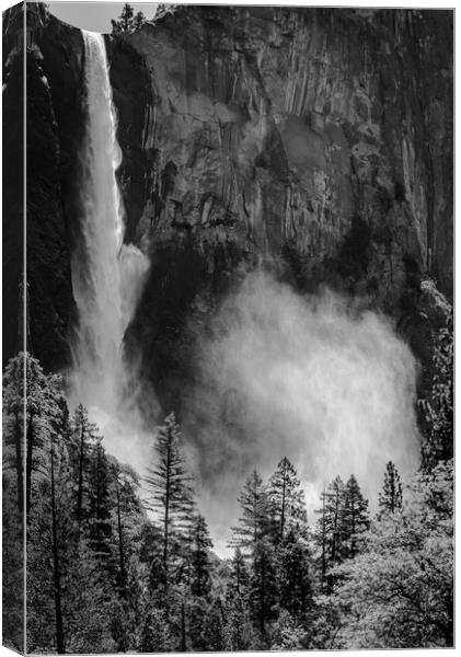 Bridalveil Fall, Yosemite National Park Canvas Print by Gareth Burge Photography