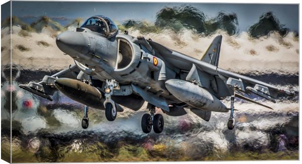 Harrier Hover Canvas Print by Gareth Burge Photography