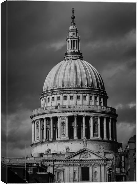 St Paul's Dome Canvas Print by Gareth Burge Photography