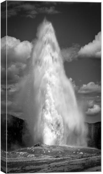 Old Faithful, Like Clockwork Canvas Print by Gareth Burge Photography