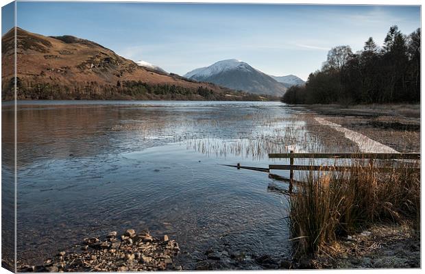 Loweswater in Winter, Lake District, Cumbria Canvas Print by Martin Parratt