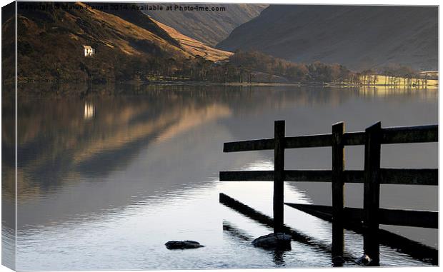  Reflection on Buttermere Canvas Print by Martin Parratt