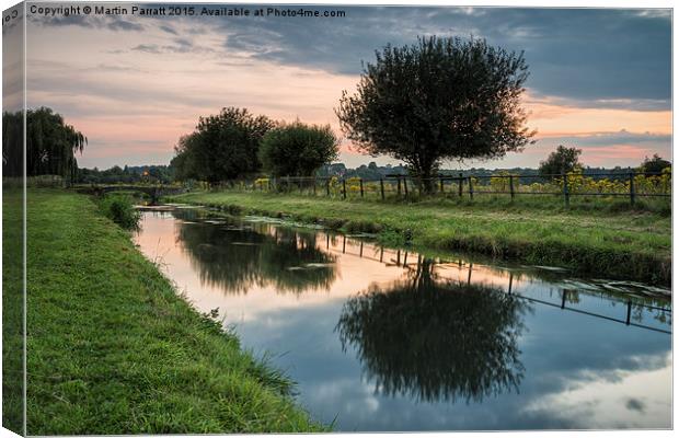 New River Canvas Print by Martin Parratt