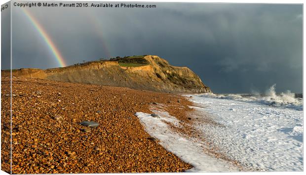 Stormy Weather at Seatown, Dorset Canvas Print by Martin Parratt