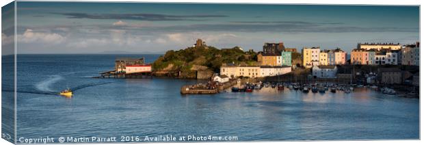 Returning to Tenby Harbour Canvas Print by Martin Parratt