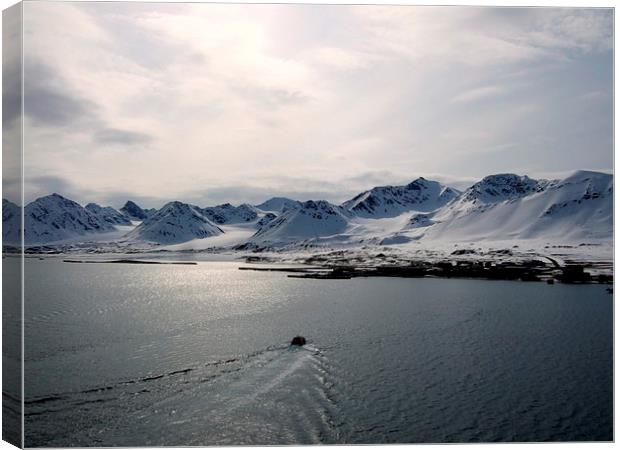 Arctic Circle Boat Ride Canvas Print by Bill Lighterness