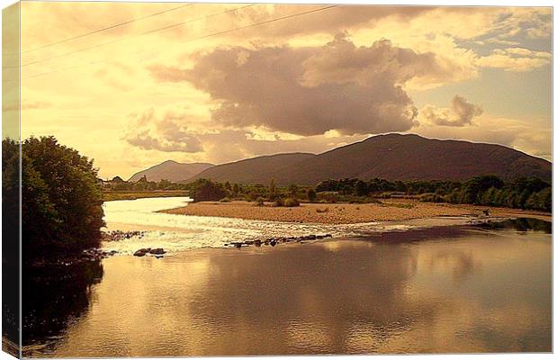 River and the hills Canvas Print by Bill Lighterness