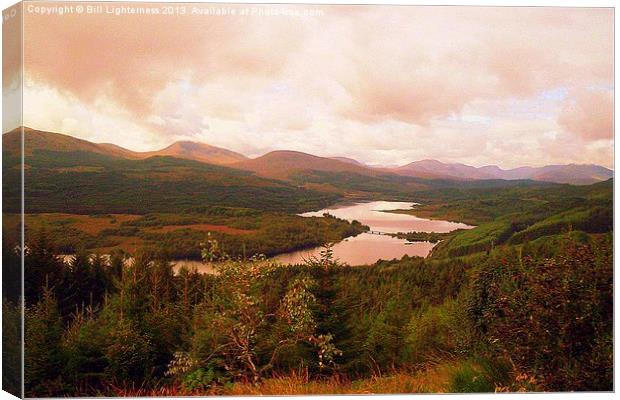 Loch Garry Canvas Print by Bill Lighterness