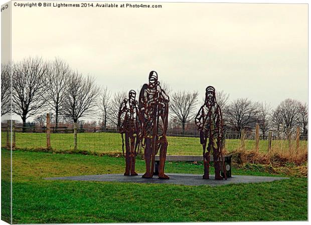 Bare trees , bare statues ! Canvas Print by Bill Lighterness