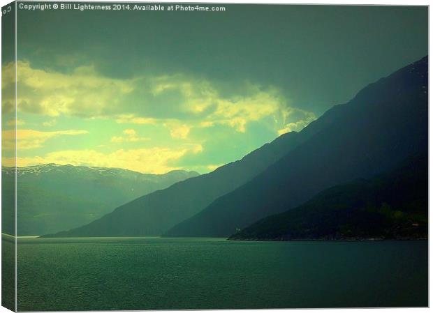Shapes of the Fjords Canvas Print by Bill Lighterness