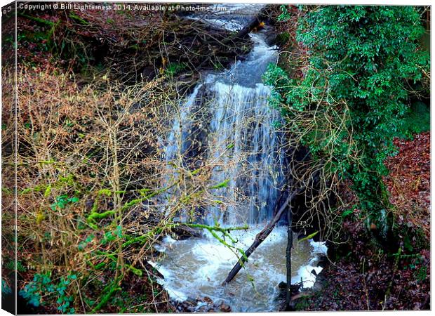 Waterfall at Garrion Bridge Canvas Print by Bill Lighterness