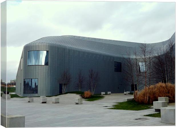 Riverside Museum , Glasgow , Modern Building Canvas Print by Bill Lighterness