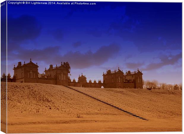 Stairway to the Old Lodge Canvas Print by Bill Lighterness