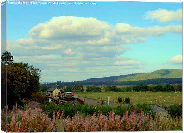  Broomhill Station . Canvas Print by Bill Lighterness