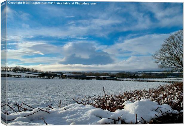  Snowscene over the Clyde Valley Canvas Print by Bill Lighterness