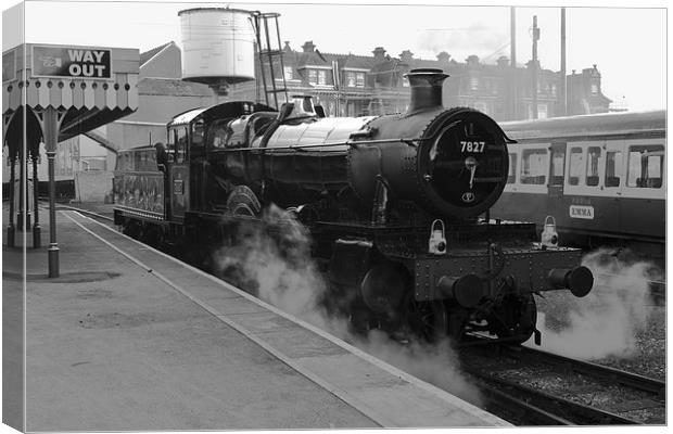  Lydham Manor 7827 Steam Locomotive Canvas Print by R J Bull