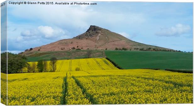  Roseberry Topping Canvas Print by Glenn Potts