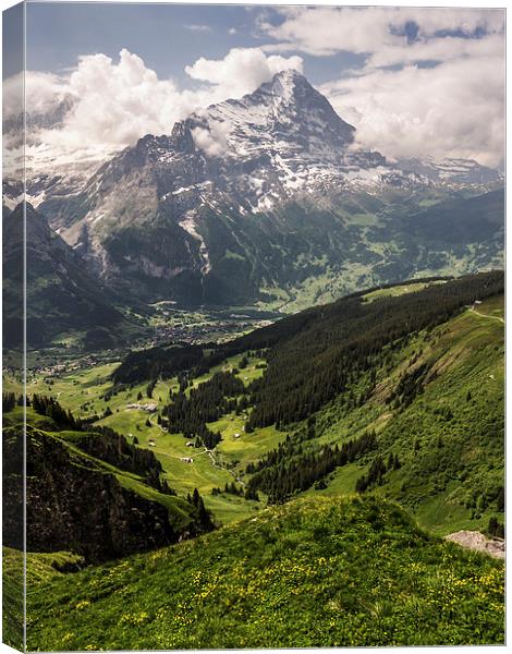 Eiger North Face Canvas Print by Laura Kenny