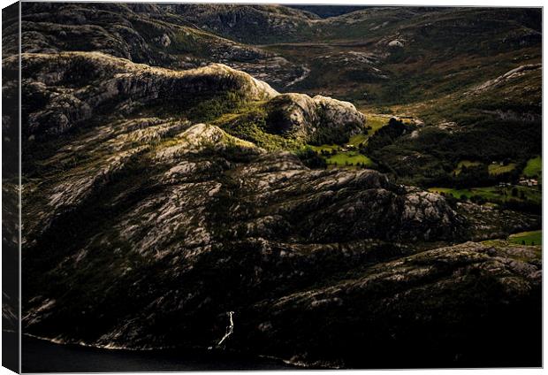  Light on the Land Canvas Print by Laura Kenny