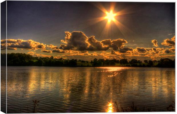 Golden Lake Canvas Print by Matthew Allmark