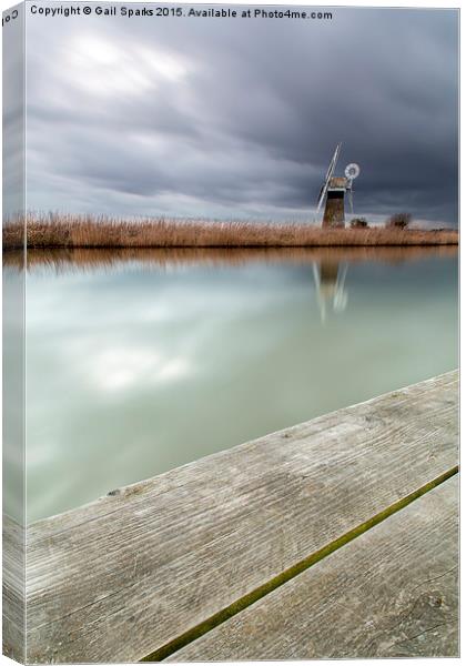  Storm at the mill Canvas Print by Gail Sparks