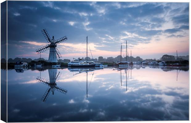  Dawn on the Broads Canvas Print by Gail Sparks