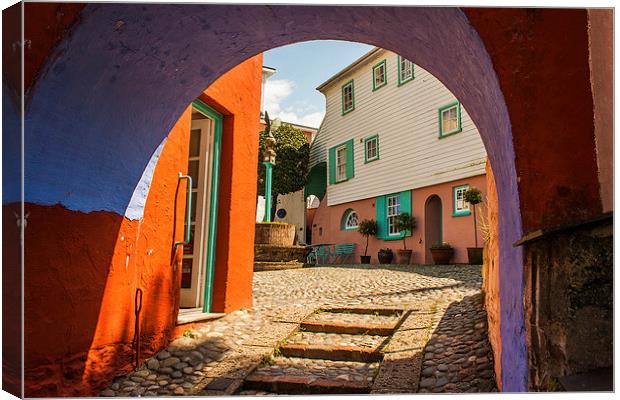 In Portmeirion village Canvas Print by Peter McCormack