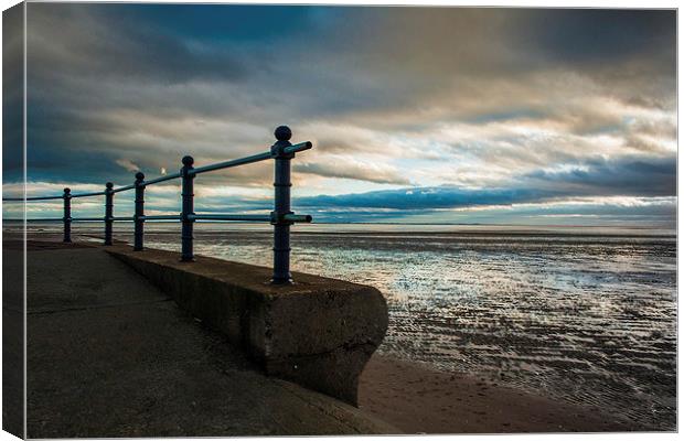 St Annes Beach From the Promenade Canvas Print by Peter McCormack