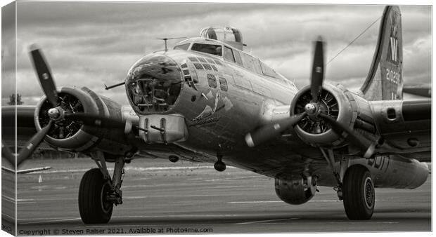 Boeing B17 Flying Fortress 3 Canvas Print by Steven Ralser