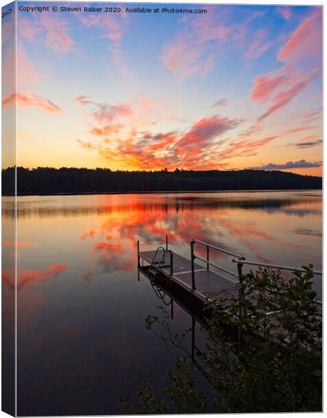 Sunrise 2 - Lake Pennessewassee, Maine Canvas Print by Steven Ralser