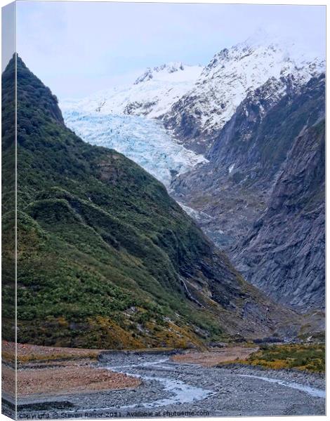 Franz Josef Glacier, South Island, New Zealand Canvas Print by Steven Ralser