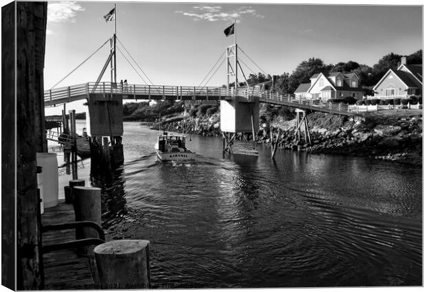 Heading to Sea - Perkins Cove - Maine  Canvas Print by Steven Ralser