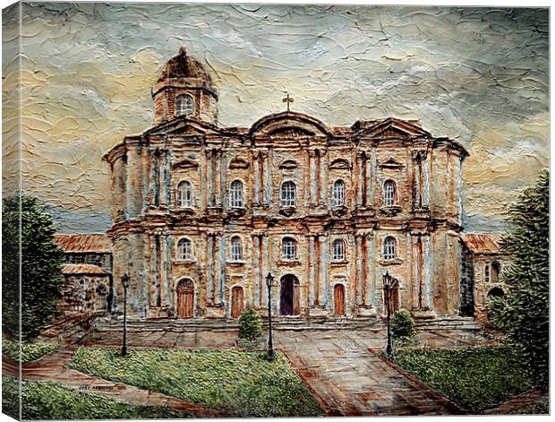 Basilica de San Martin de Tours Canvas Print by Joey Agbayani