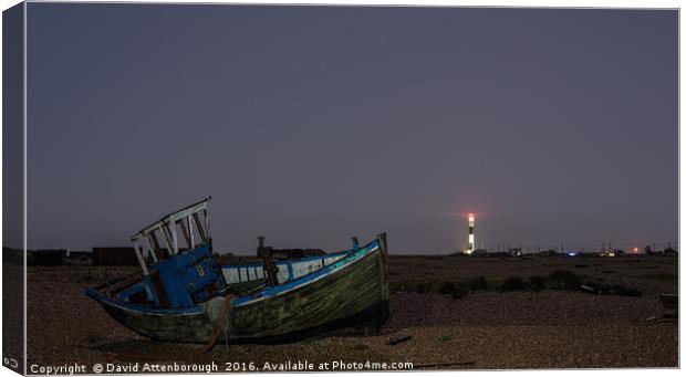 Old Dungeness Fishing Boat Canvas Print by David Attenborough