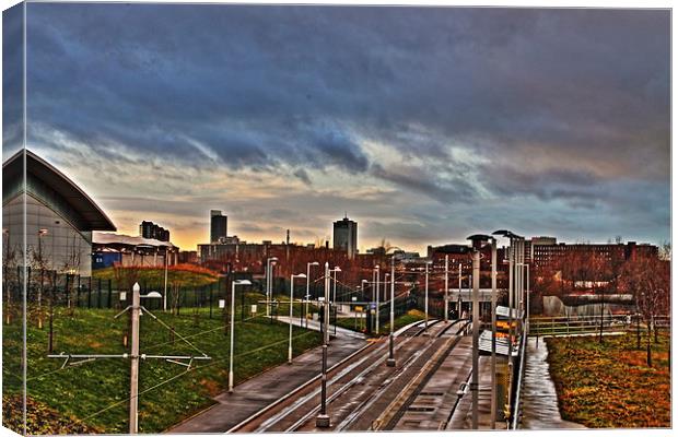 Manchester Skyline HDR Canvas Print by Juha Remes