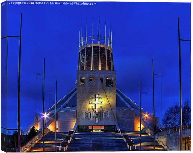 Metropolitan Cathedral of Christ the King Canvas Print by Juha Remes