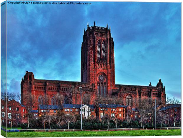 Liverpool Anglican Cathedral Canvas Print by Juha Remes