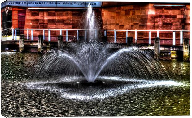 Water Fountain Canvas Print by Juha Remes