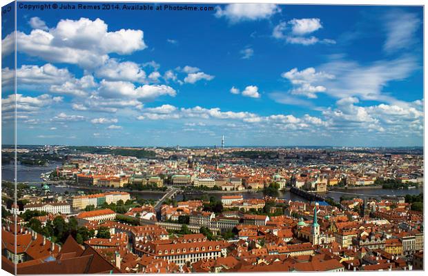 Cityscape in Prague Canvas Print by Juha Remes