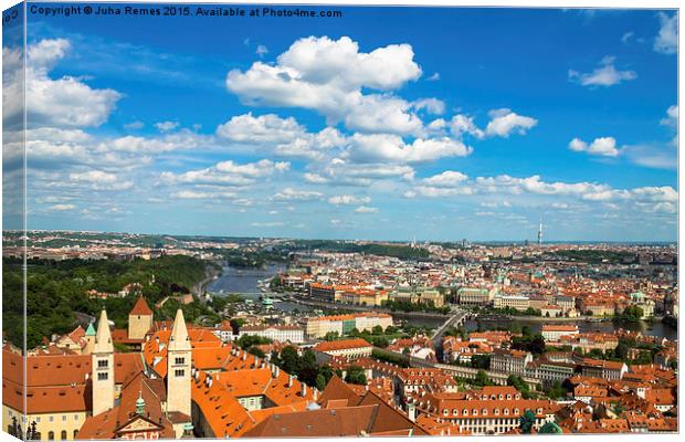 Cityscape in Prague Canvas Print by Juha Remes