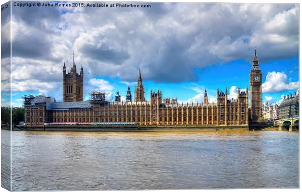 Houses of Parliament Canvas Print by Juha Remes