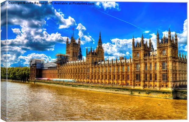 Houses of Parliament Canvas Print by Juha Remes