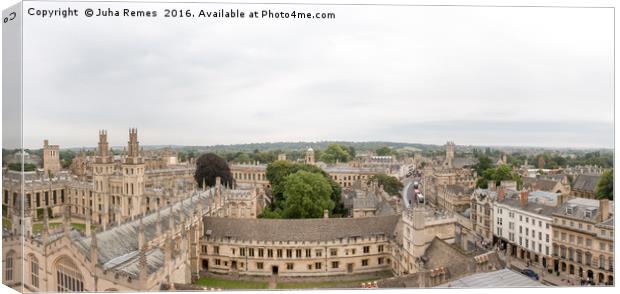 Oxford Cityscape Canvas Print by Juha Remes